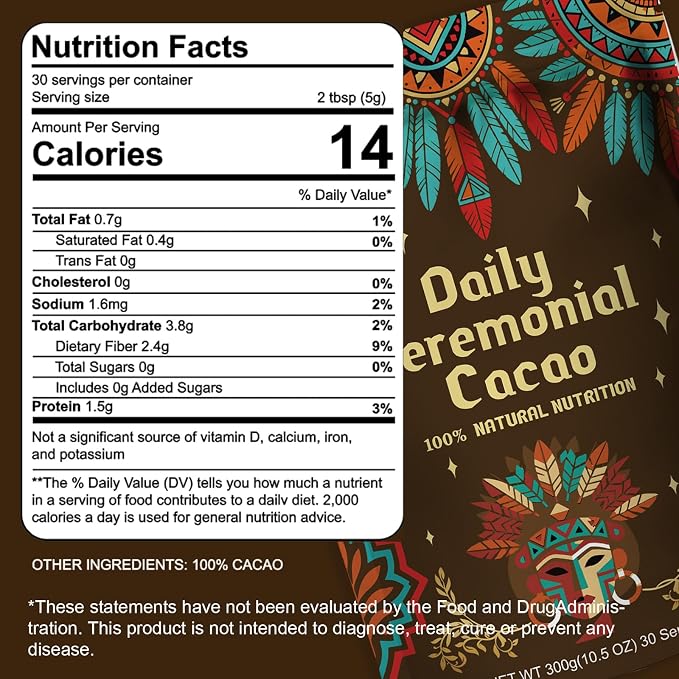 Cocoa powder|Cocoa, sugar-free, rich in magnesium, theobromine, and sugar-free. It can make you feel happy and enhance your concentration. It can make you feel pleasant, naturally refreshing, natural. (Original flavor)