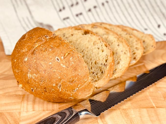 Molibake Multigrain Bread Mix – Premium All-Natural Baking Mix for Bread Machine and Oven – 15 oz – Gourmet Blend with Sunflower Seeds, Brown Flax, Pumpkin Seeds, Oat Flakes, Rye, Barley Malt, Wheat Bran – Easy-to-Use Bread Maker Mix for Homemade Baking