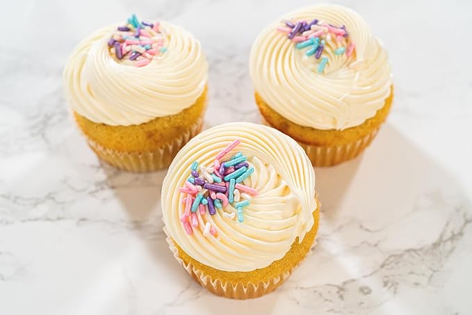 Bakerpan Edible Pastel Jimmies Sprinkles 4.3 oz - Summer Sprinkles for Cake Decorating, Cupcakes, Cookies, Birthdays & Weddings | Kosher, Gluten-Free, Made in USA
