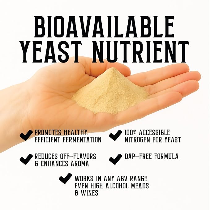 Craft A Brew - Fermaid O - Wine Yeast Nutrient - More Natural Nitrogen Source - At Home Winemaking - Promotes Consistent Wine Fermentations - Used in Beer & Mead Brewing - 1oz