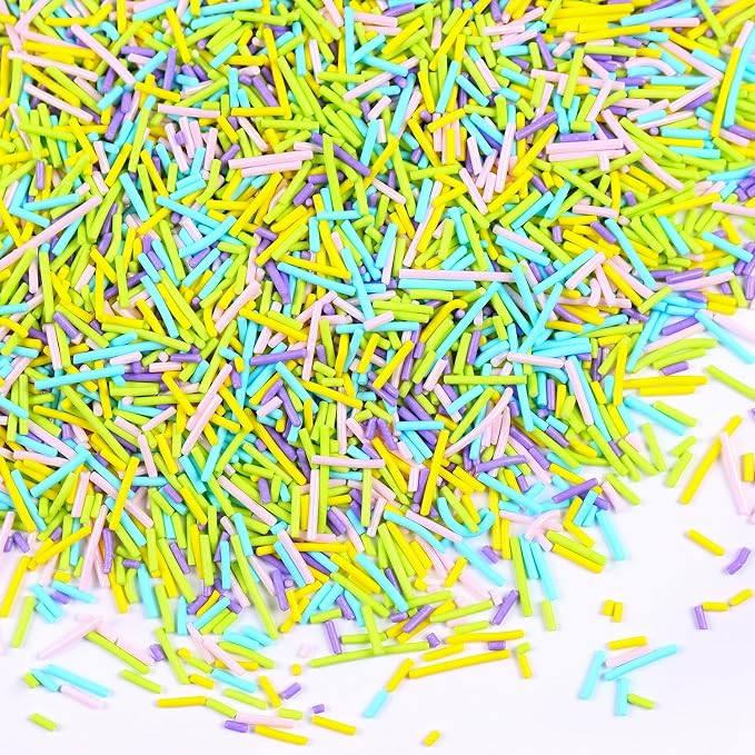 Easter Sprinkles for Cake Decorating St. Patricks Edible jimmies Sprinkles Green Spring pastel Sprinkles for Cake Cookie Cupcake Toppers Ice Cream Jimmies Decorations 7 ounce
