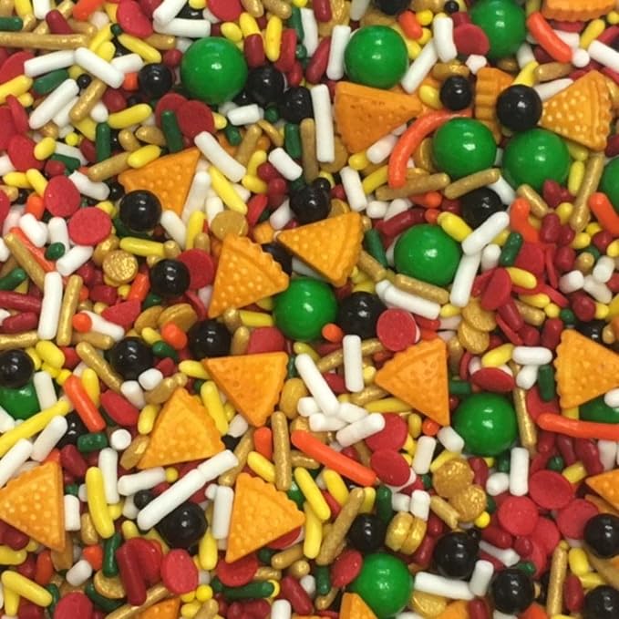 COOL MOM SPRINKLES Pizza Birthday Party Sprinkles (4 oz.) – Themed Sprinkles for Decorating Cakes, Cupcakes, Cookies & Desserts – Mixed in the USA/Gluten-Free