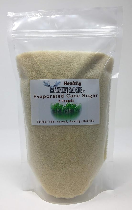 YANKEETRADERS, Evaporated Cane Juice, Sugar, 2 Lbs