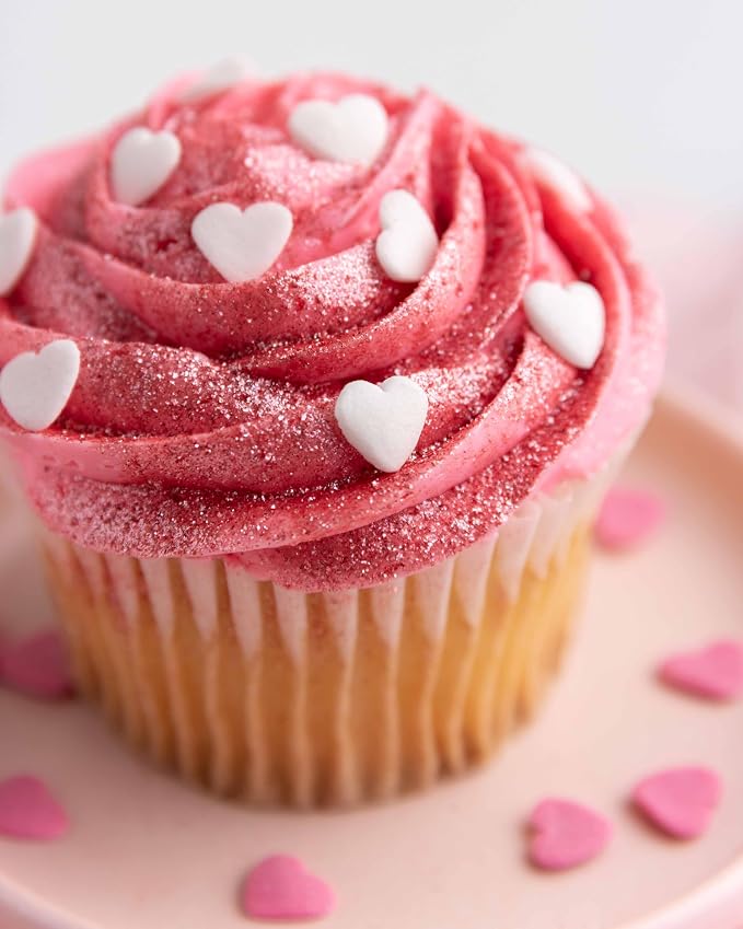 Sweets Indeed Red Edible Glitter – Valentines Day Food-Grade Drink & Baking Shimmer for Cocktails, Beverages, Cakes & Desserts – 4 gram jar