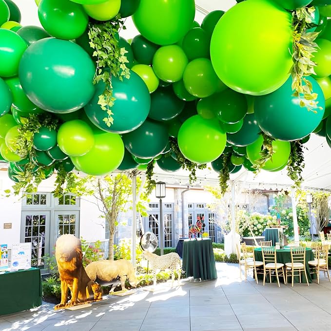 Voircoloria Green Balloons, 66pack 12inch Green Latex Party Balloons for Graduation, St. Patrick's Day, Wedding, Birthday, Christmas, Baby Shower, Anniversary Party Decorations