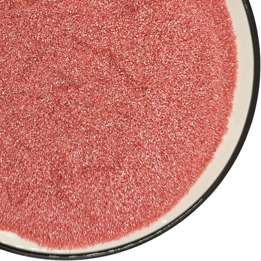 Edible 5 Ounce Fine Decorative Rose Gold Sanding Sugar Sprinkles for Baking, Sparkling Crystals for Cakes, Cookies, Cupcakes, Ice Cream Topping and Rimming Sugar