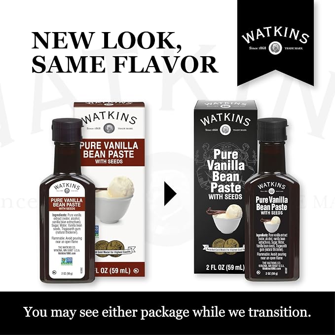 Watkins All Natural Original Gourmet Pure Vanilla Bean Paste, 2 oz.
