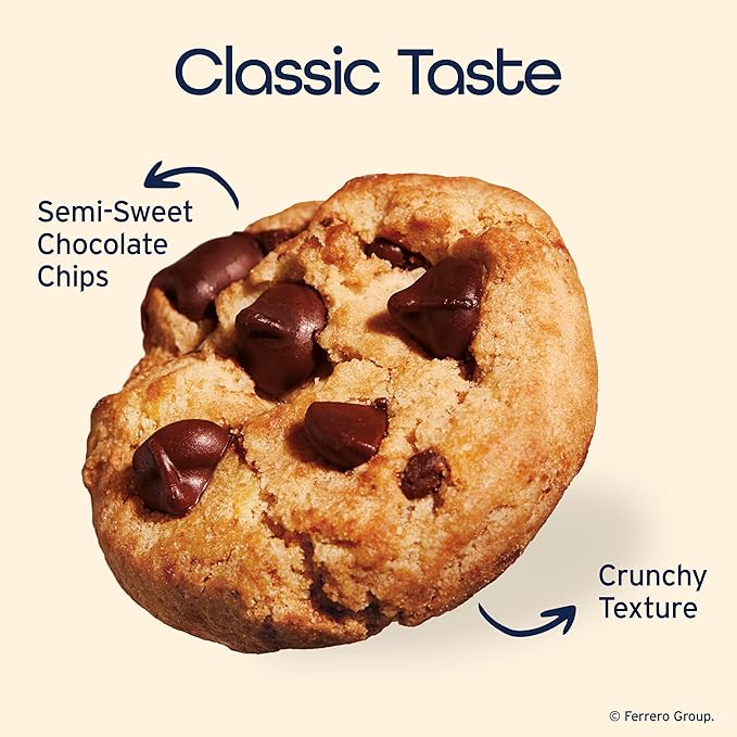 Famous Amos Classic Chocolate Chip Cookies, Bite-size cookies, Great for Sharing, Resealable Bag, Sweet Treats, 8 Pack Box, 9 oz