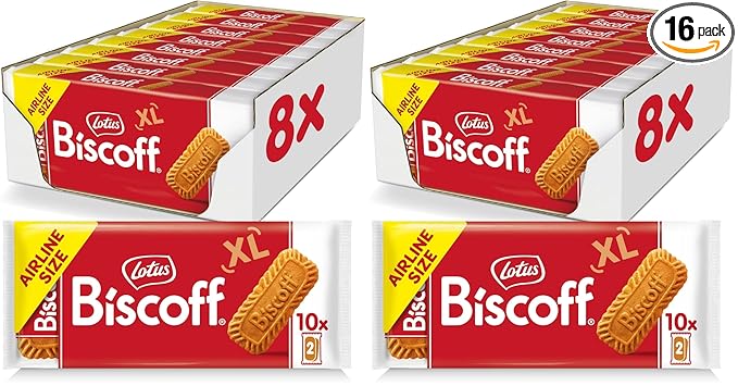 Lotus Biscoff Airplane Cookies,Caramelized Biscuit Cookies,Two-Pack,Vegan,80 Count (Pack of 2)
