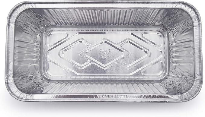 (100 Pack) Premium 2-LB Bread Loaf Baking Pans - 8.5" x 4.5" x 2.5" l Heavy Duty l Disposable Aluminum Foil Tins for Cakes Meatloaf Lasagna