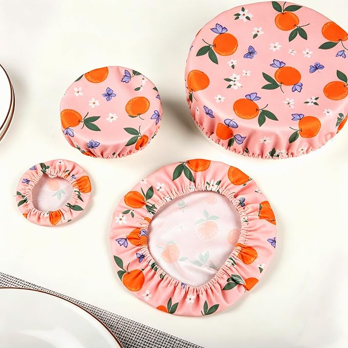 Bowl Covers Reusable Bread Proofing Bowl Covers Sourdough Bread Baking Accessories, Oranges