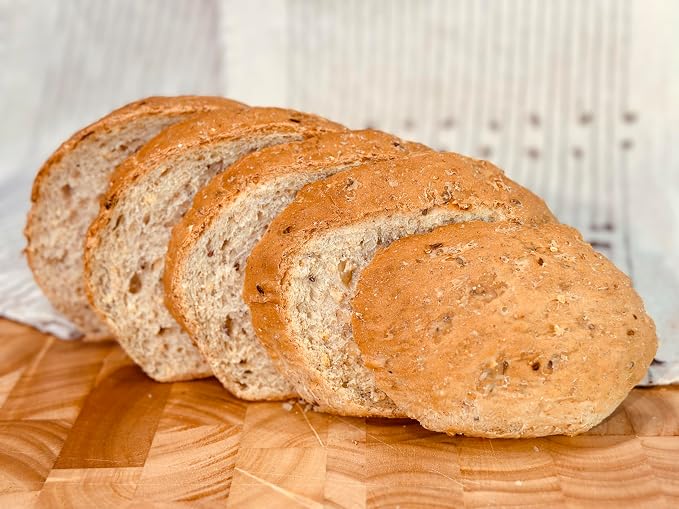 Molibake Onion Bread Mix – Premium All-Natural Baking Mix for Bread Machine and Oven – 14 oz – Gourmet Blend with Dried Onion Flakes, Sunflower Seeds, Rye Malt Flour – Easy-to-Use Breads Maker Mix for Homemade Baking