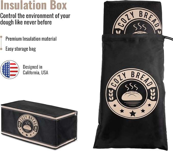 Cozy Bread® Proofing Box | Compatible with 10" x 21" Proofing Mat (Heat Mat Not Included) | USA Brand