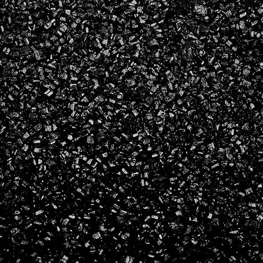 Black Sprinkles for Baking Edible, Sanding Crystal Sugar 130g/4.6oz, Cupcake, Cookie and Donuts Toppings, Wedding, Birthday Party Supplies