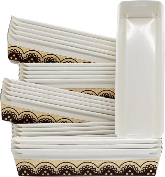 MontoPack Baking Paper Loaf Pans 11 x 3.5 x 2 Inches (Pack of 24)