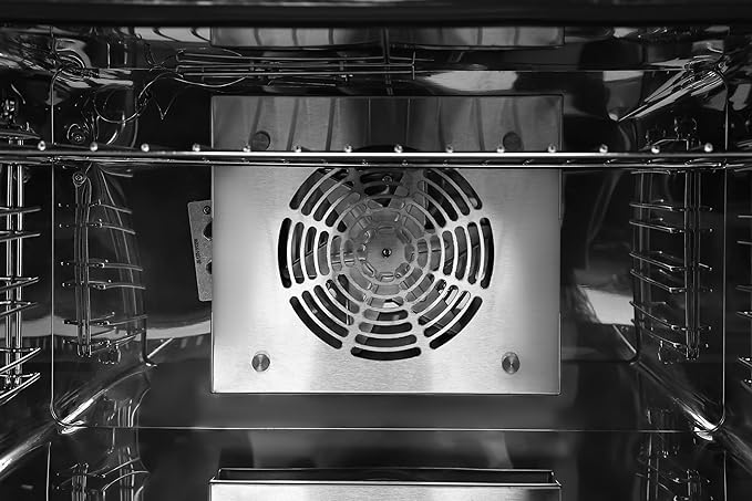 KoolMore 23 in. Commercial Countertop Convection Oven for Half-Size Pans with 4 Racks 1600W of Power in Stainless-Steel, ETL Listed for Safety and Sanitation (KM-CTCO-15)