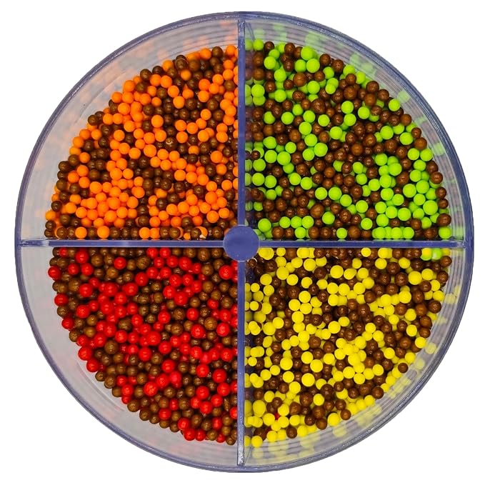 Edible Thanksgiving Fall Nonpareil Sprinkles, 2mm Sugar Pearls for Cake Decorating, Baking, Ice Cream, Cookies, Cupcake Topper Autumn Decorations,5.9oz (Brown&Orange&Yellow&Green&Red)