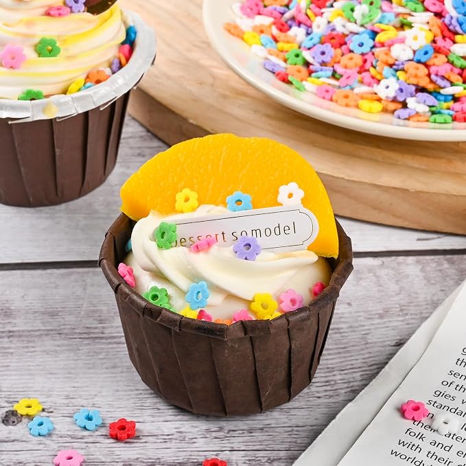 Bayep Rainbow Sprinkles for Cake Decorating Flowers Bulk Sprinkles for Ice Cream, Cookies, Baking, Cupcake Topper Colorful Sprinkles Perfect for Birthday Party Christmas Holiday Supplies 3.52 Ounce