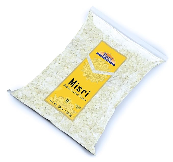 Rani Misri (Indian Sugar Crystals) 28oz (800g) ~ All Natural | Gluten Friendly | No Colors | Vegan | Kosher | Indian Origin