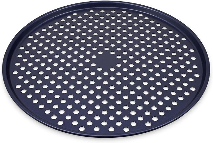 Zyliss Durable Non-Stick Pizza Tray | Carbon Steel | Dark Blue | Pizza Tray/Bakeware | Dishwasher Safe | 5 Year Guarantee…
