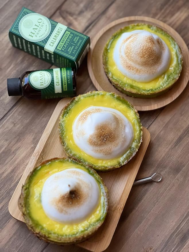 Natural CALAMANSI Flavoring Extract by HALO PANTRY (2oz bottle) | Dye-Free, Gluten-Free, Dairy-Free, Zero Sugars, NO Sweeteners, NO Calories | Perfect for customizing ANY baking, candy, dessert or drink recipes