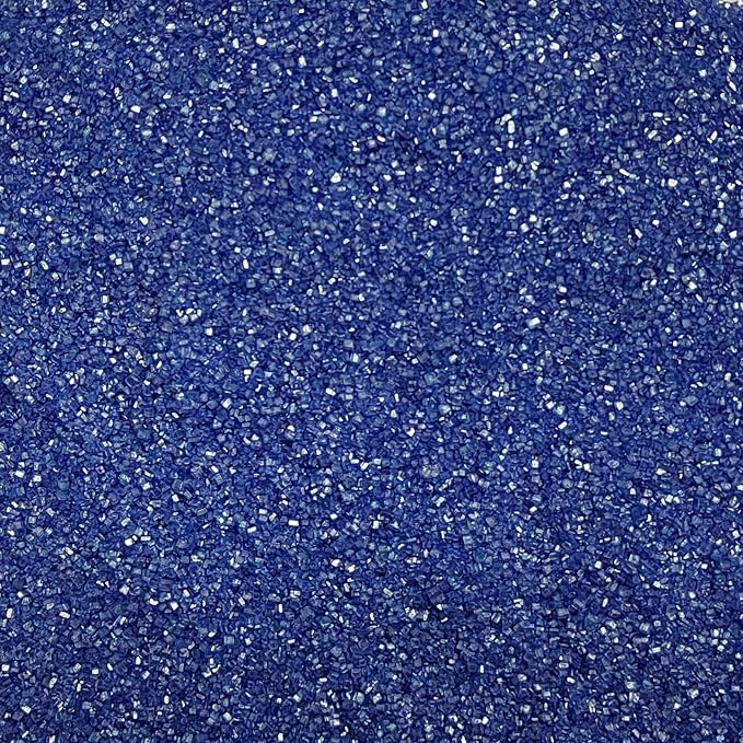 Blue Sprinkles for Baking, Royal Blue Sanding Sugar Crystals, 4.23 ounces Edible Sparkling Coarse Sugar Sprinkles for Cake Decorating, Cupcake Topper, Cookie Toppings, Wedding Birthday Christmas Supplies