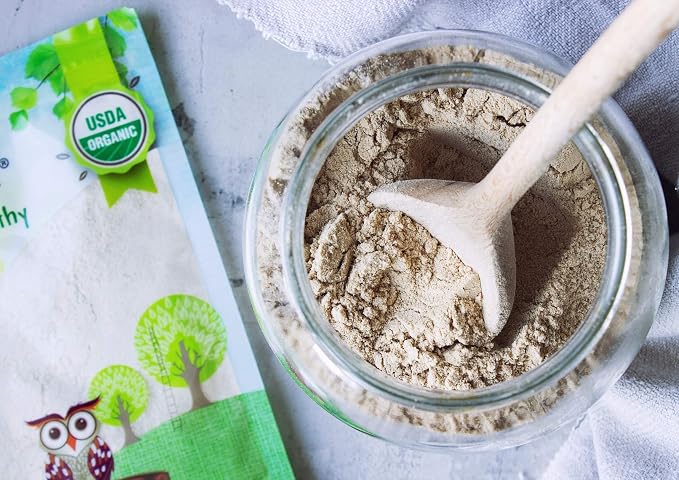 Food to Live Organic Barley Flour, 8 Ounces – Non-GMO, Stone Ground from Whole Hulled Barley, Fine, Kosher, Vegan, Bulk. Rich in Fiber. Perfect for Flour Blends. Great for Baking. Product of the USA.