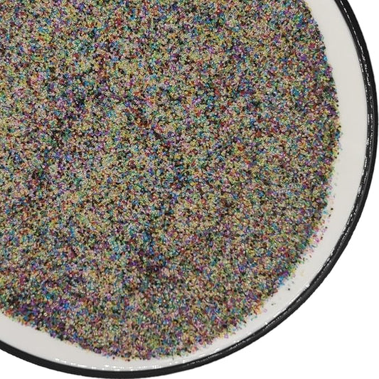 Edible 5 Ounce Fine Decorative mix Rainbow Sanding Sugar Sprinkles for Baking,Colorful Sparkling Crystals for Cakes, Cookies, Cupcakes, Ice Cream Topping and Rimming Sugar