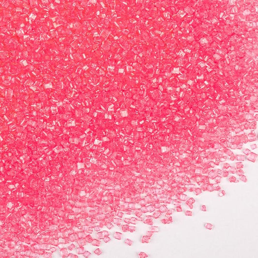 Twisweet Pink Sprinkles, Edible Sanding Sugar Crystals for Cake Decorating, Extra Fine Candy Sprinkles for Baking, Cupcake Topping Ice Cream Donut Cookies Decoration, Wedding Party Valentine Christmas Supplies (150g/5.3oz)