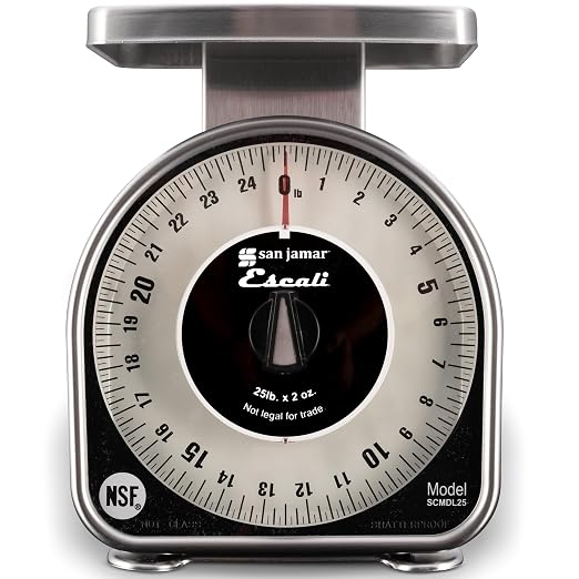 Escali Mechanical Dial Scale 25 Lb X 2 Oz