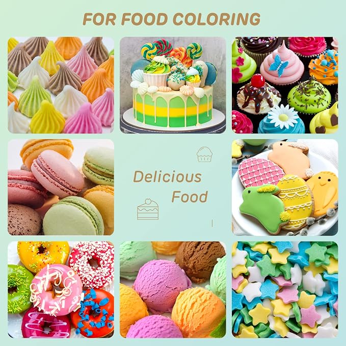 14 Food Coloring Set, Nomeca Liquid Vibrant Food Color Tasteless Food Dye for Baking, Icing, Cake Decorating, Fondant, Easter Egg, Slime Making DIY Supplies Kit - 0.35 Fl. oz (10 ml)/Bottles
