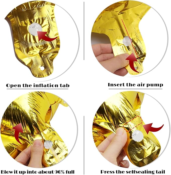 Gold 2 Balloon, Number Balloon 40 Inch, Two Balloon Number Birthday Decorations, Second 2nd Birthday Party Supplies, Number 2 Balloon