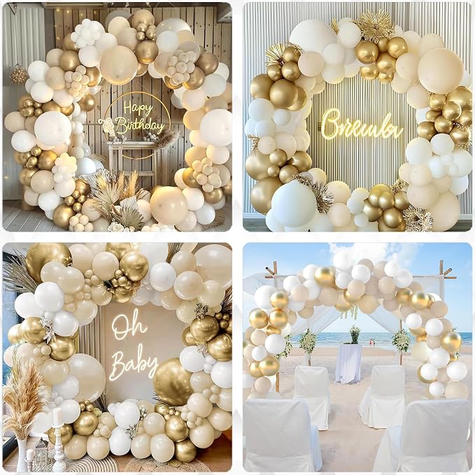 Balloonarch_Parent (White & Beige)