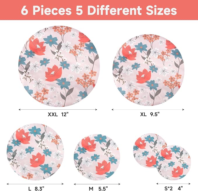 Bowl Covers Reusable Bread Proofing Bowl Covers Sourdough Bread Baking Accessories, Flowers