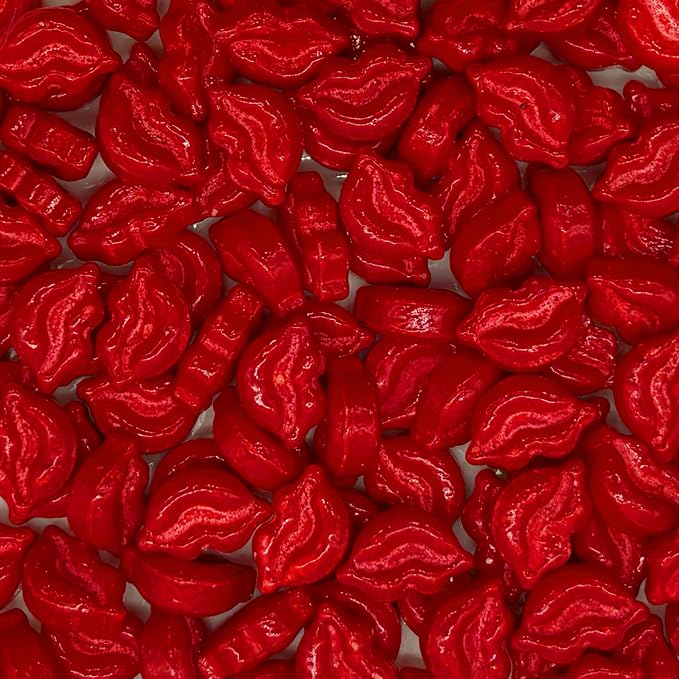 Redlips Sprinkles Edible Redlip Cake Decorating Cake Decorations Cupcake Toppers Cookie Decorating Perfect for Cakes, Cupcakes, Desserts Toppings 3OZ