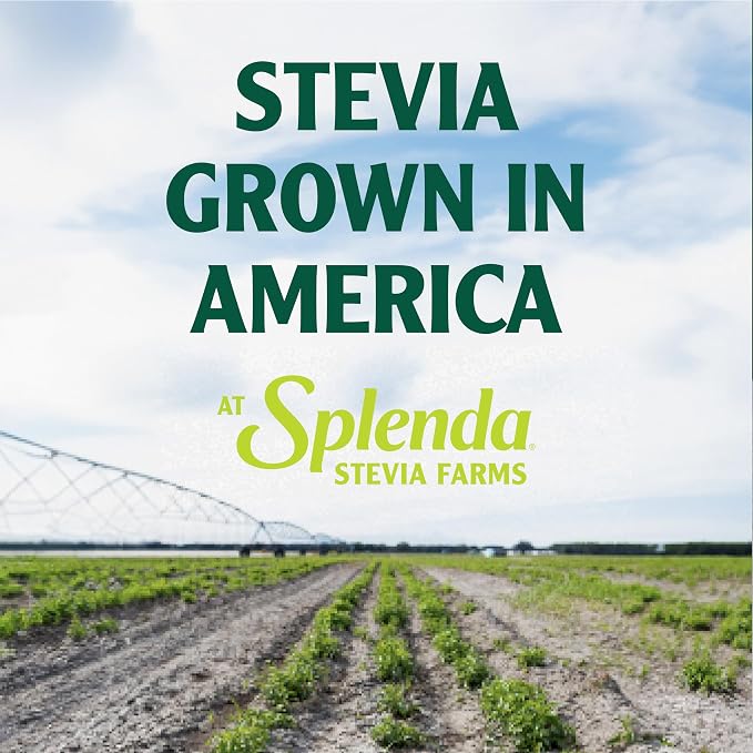 SPLENDA Stevia Zero Calorie Sweetener for Baking, Plant Based Sugar Substitute Granulated Powder, Resealable Twin Pack Bags, 25.22 Ounce (Each Pouch: 12.61 oz)