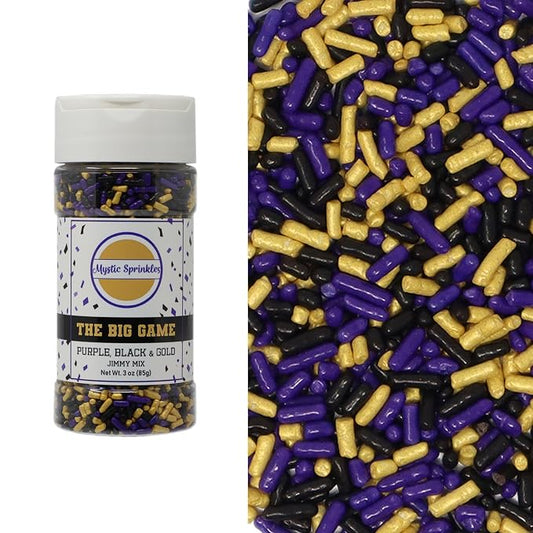 Mystic Sprinkles The Big Game Jimmy Mix 3oz Bottle (Purple, Black & Gold)
