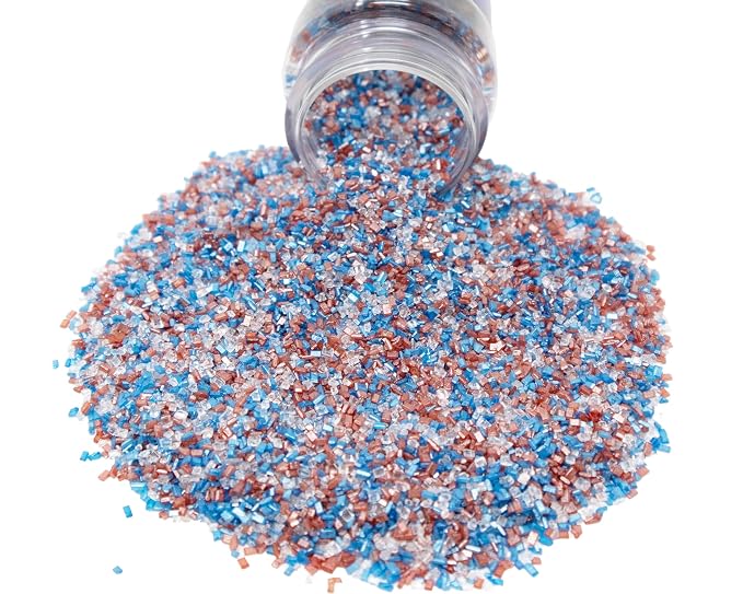 Mystic Sprinkles Fourth of July Sprinkles Mixes (Americana Sugar Crystals 4.2oz)