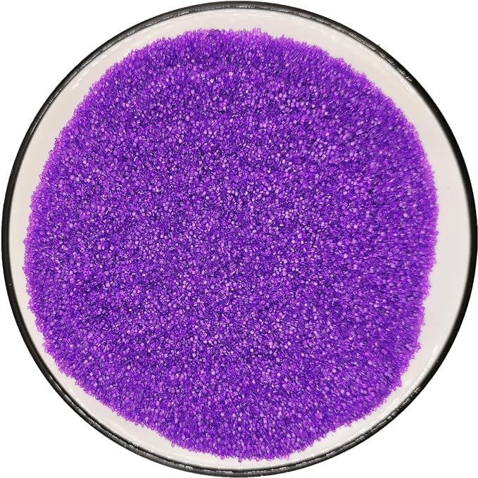 Edible 5 Ounce Medium Decorative Purple Sanding Sugar Sprinkles for Baking, Sparkling Crystals for Cakes, Cookies, Cupcakes, Ice Cream Topping and Rimming Sugar