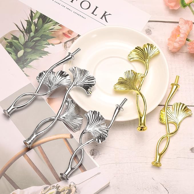 uxcell 2 Tiers Cake Tray Stand Handle Metal Cake Stands Holder Cupcake Dessert Plate Hardware Fitting Holder Rod Stand Handle for Wedding Party Festival Cake Plate, Silver (Flower)
