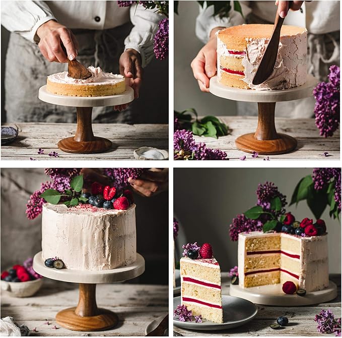 TeamFar 6 Inch Cake Pan Set of 3, 6” x 3” Round Cake Pan Deep Tier Baking Tins Stainless Steel, For Birthday Wedding Party, Healthy & Toxic Free, Deep & Straight Size, Oven & Dishwasher Safe