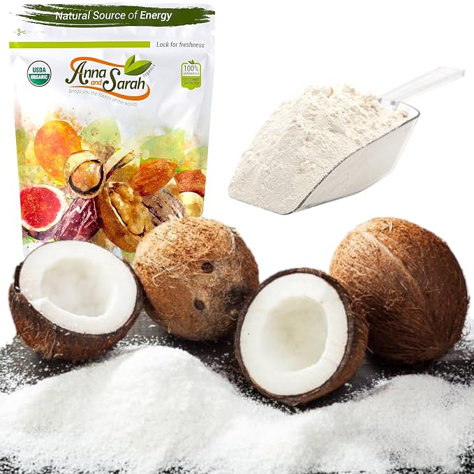 Anna and Sarah Coconut Flour, Kosher, Gluten Free, Halal, Non GMO, Vegan, Keto Friendly, in Resealable Bag (16 Lbs)