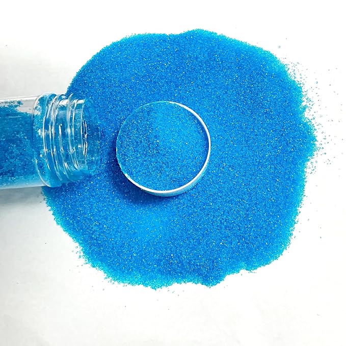 Edible Blue Sanding Sugar Sprinkles 142g/ 5.01oz Sparkling Blue Sugar Crystals for cake decorating for Cakes, Cookies, Cupcakes, Ice Cream Topping and Rimming Sugar