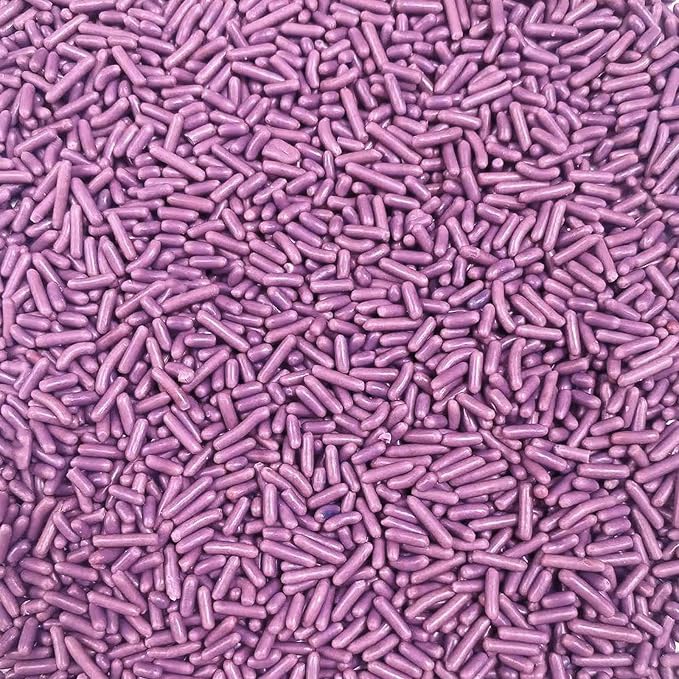 PhilaeEC Purple Jimmies Sprinkle Edible Soft Jimmies Sprinkle for Cake Decoration Cupcake Topper Cookie Baking Decorations Halloween Christmas Valentine Supplies 2.75oz/78g