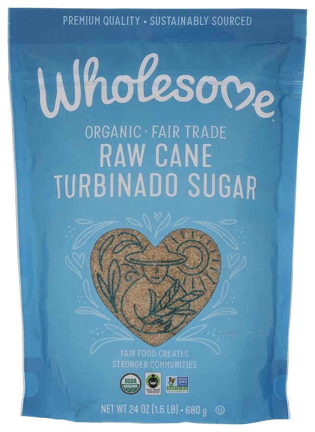 Wholesome Organic Raw Cane Turbinado 24oz, 1-Pack