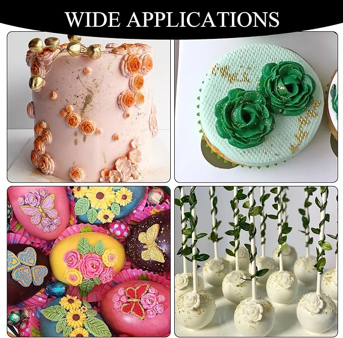 Rose Flowers Fondant Molds. Rose Chocolate Silicone Molds for Cake Decorating Flower Design