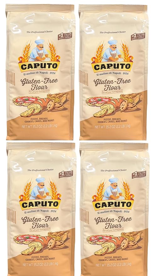 Antico Molino Napoli Antimo Caputo Pizza Flour, Gluten Free, 2.2 Pound (Pack of 4)