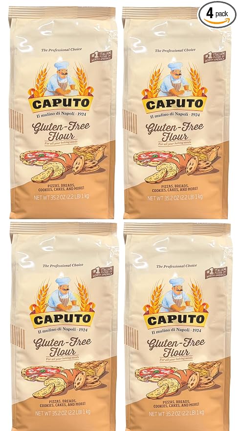 Antico Molino Napoli Antimo Caputo Pizza Flour, Gluten Free, 2.2 Pound (Pack of 4)