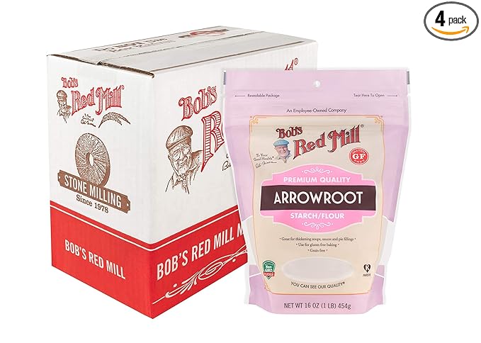 Bob's Red Mill Arrowroot Starch, 16oz (Pack of 4) - Non GMO, Vegan, Paleo Friendly, Kosher