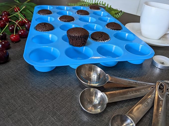 Silicone Muffin Pan Mini 24 Cups | Cupcake Pan